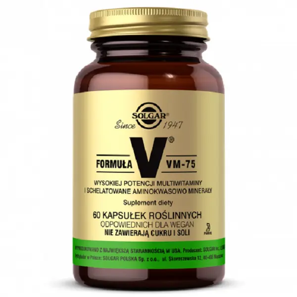 

Solgar Formuła VM-75 комплекс витаминов и минералов в капсулах, 60 шт.