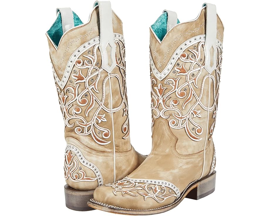 Ботинки Corral Boots A4165, белый толстовка diamond cross ranch corral белый