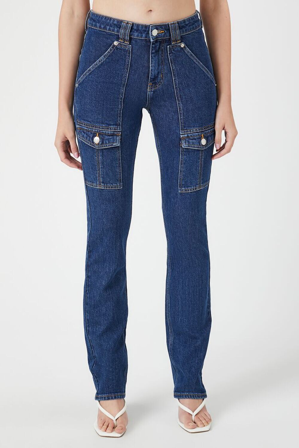 

Джинсы-карго Bootcut Forever 21, деним