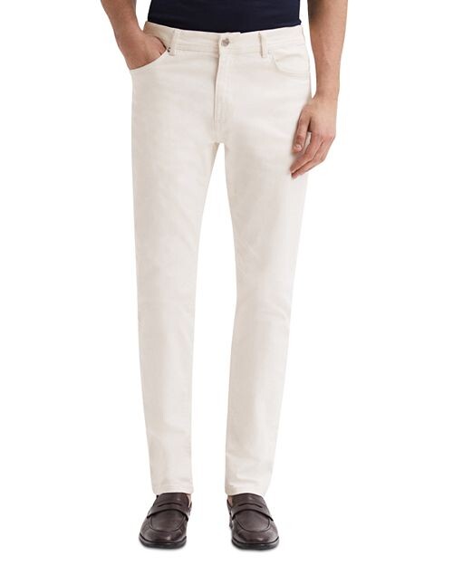 

Джинсы зауженного кроя Santorini цвета экрю REISS, цвет Ivory/Cream