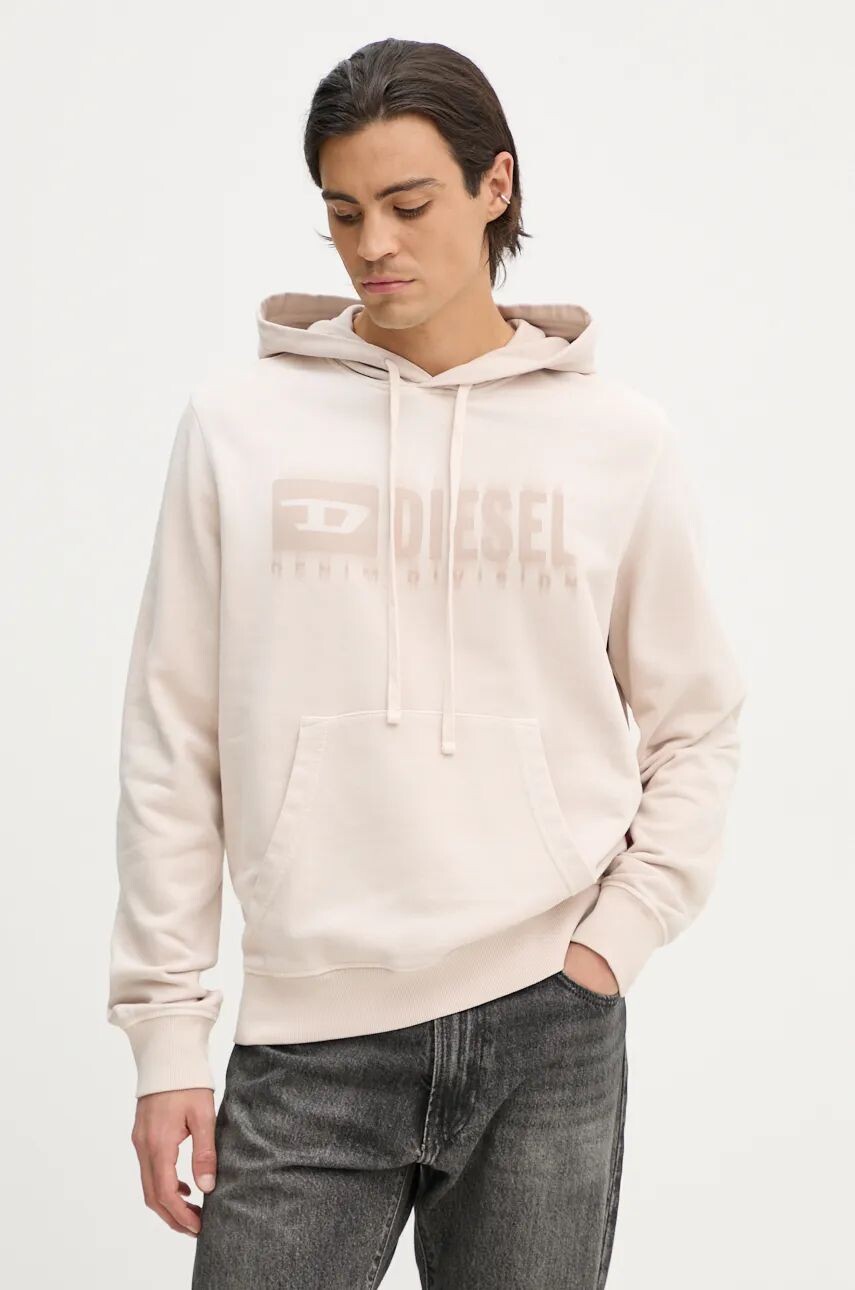 

Толстовка Diesel из хлопка S-GINN-HOOD-K44, бежевый