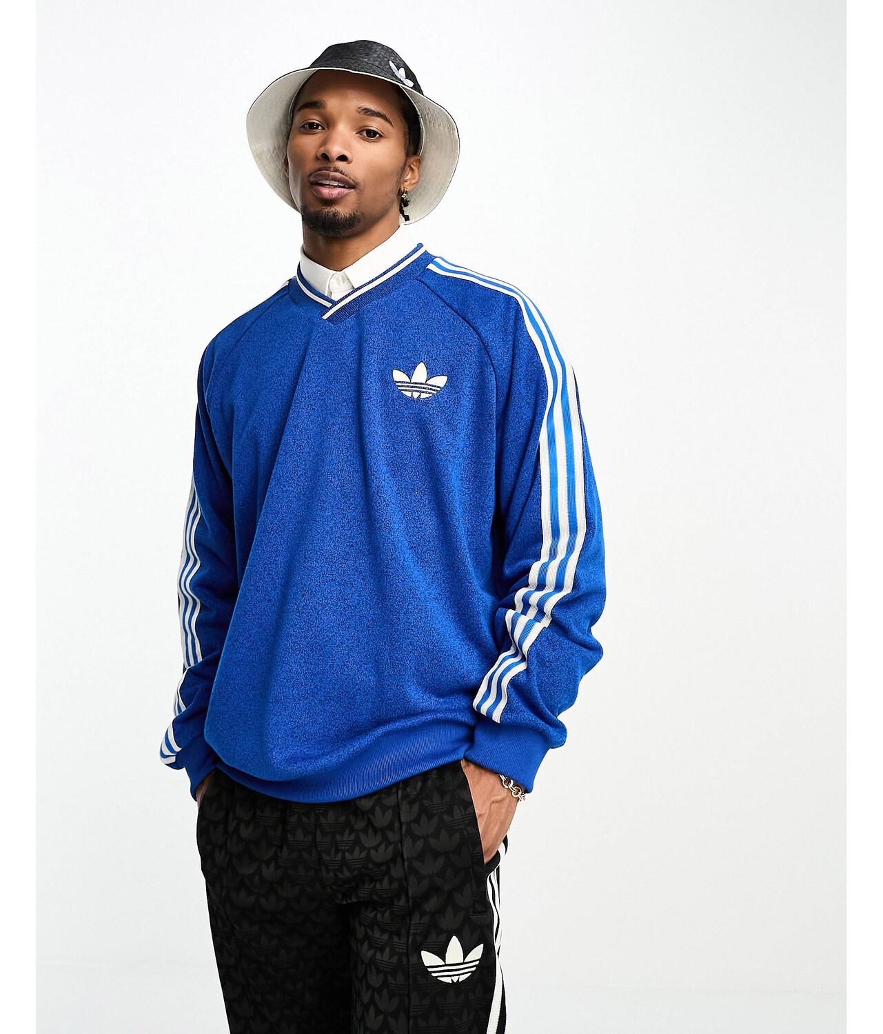 

Темно-синие толстовки adidas Originals adicolor 70s, Синий