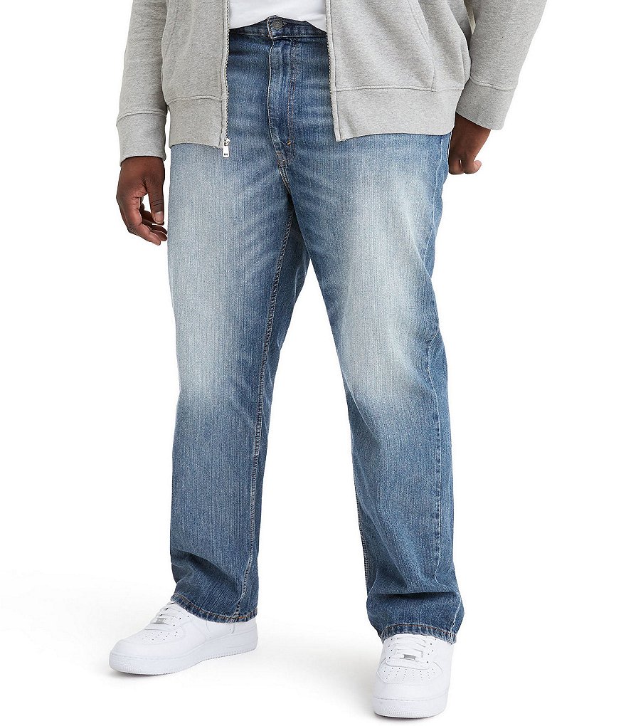 Свободные прямые эластичные джинсы Levi's Big & Tall 559, синий