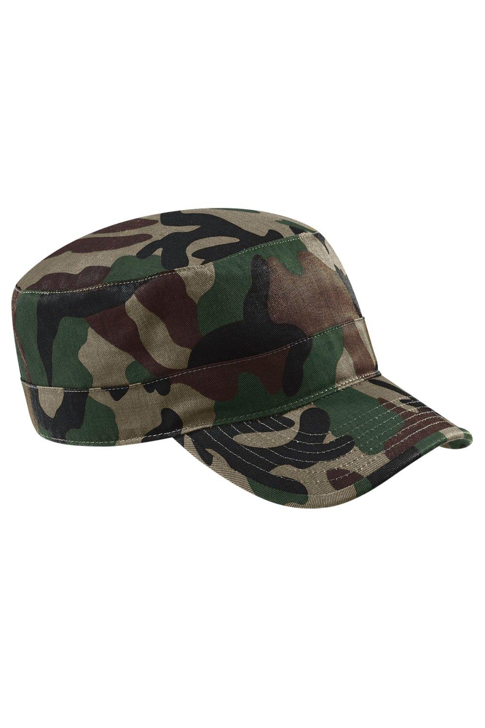 Камуфляжная армейская кепка/головной убор Beechfield, мультиколор футболка хлопок принт камуфляжный размер 56