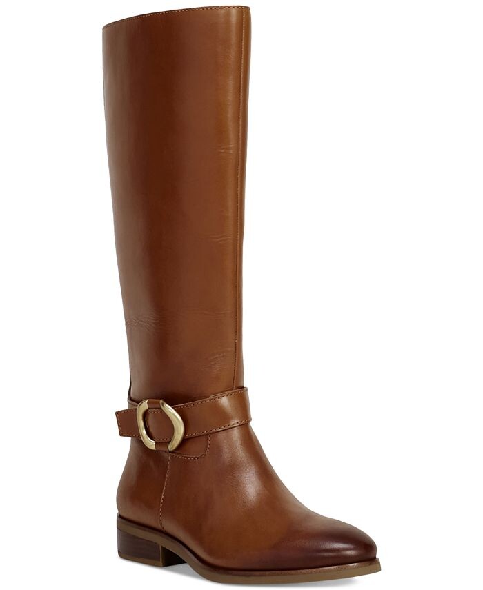 

Женские ботинки для верховой езды Samtry с пряжками Vince Camuto, коричневый