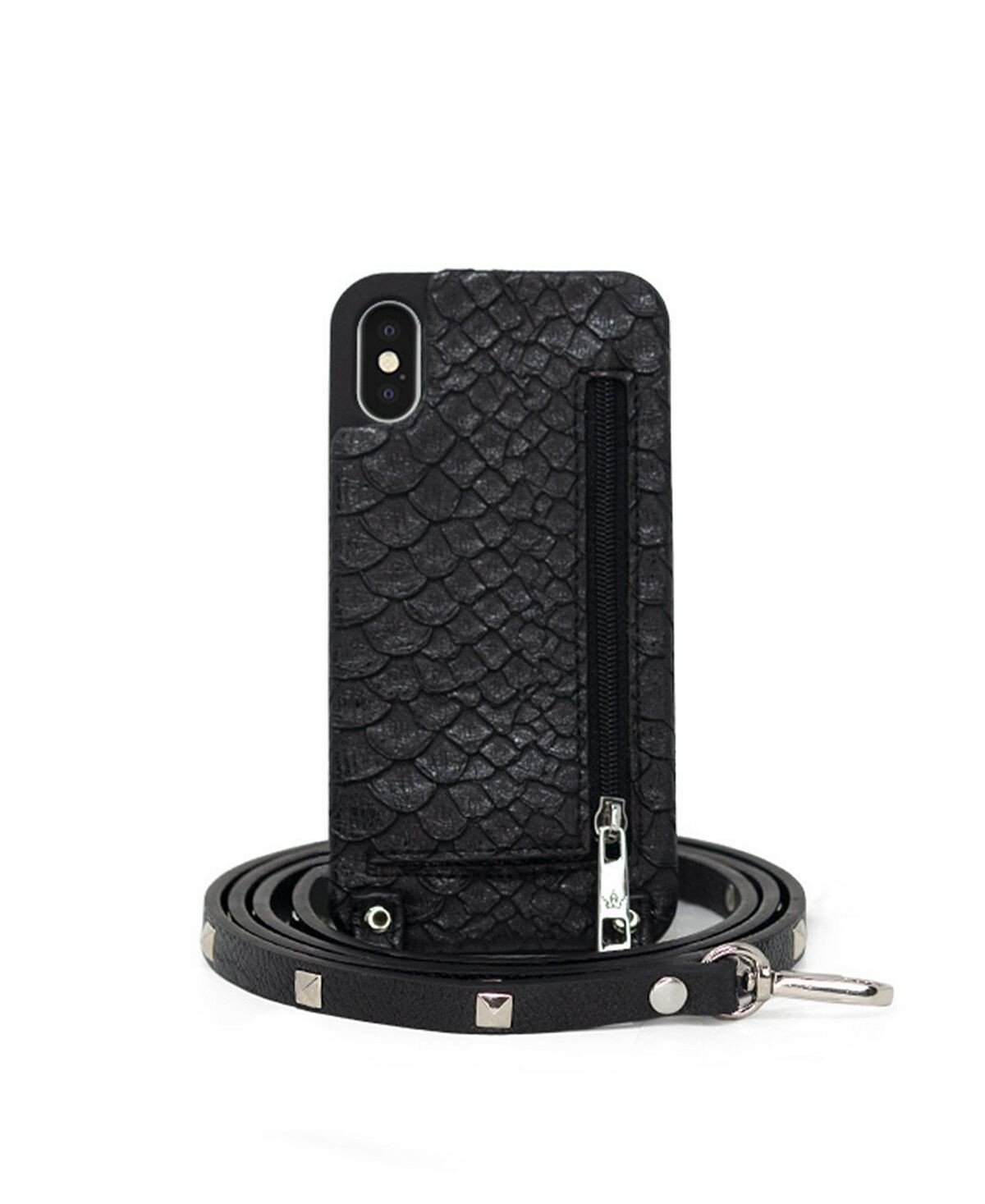 

Чехол для iPhone Crossbody X или XS с кошельком на ремешке Hera Cases, черный
