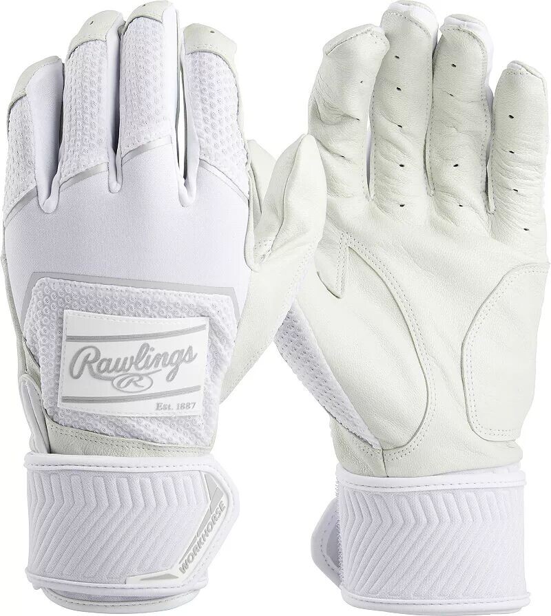 

Перчатки Rawlings для взрослых с компрессионным ремнем для ватина, белый