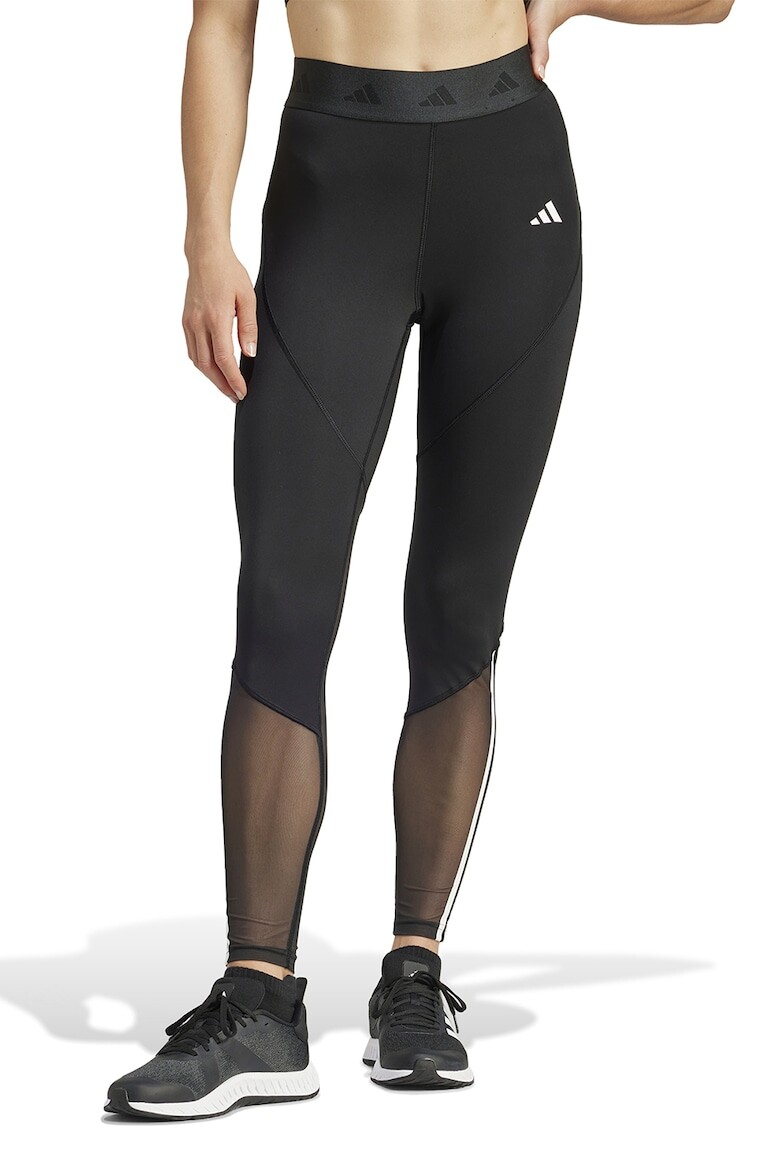 

Леггинсы с высокой талией и логотипом Adidas Performance, черный