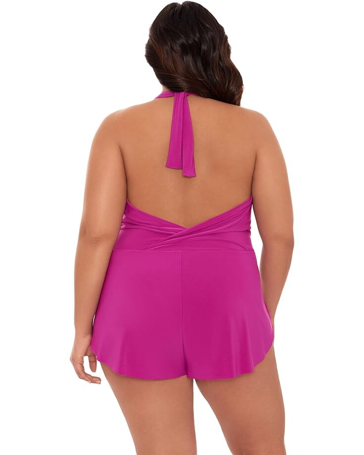 цена Купальник Magicsuit Plus Size Solid Bianca Romper One-Piece, цвет Hibiscus