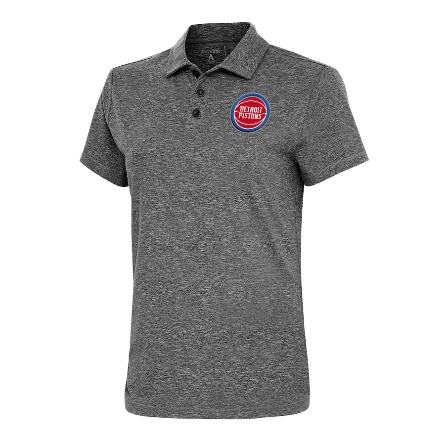 

Поло с коротким рукавом Antigua Detroit Pistons, черный