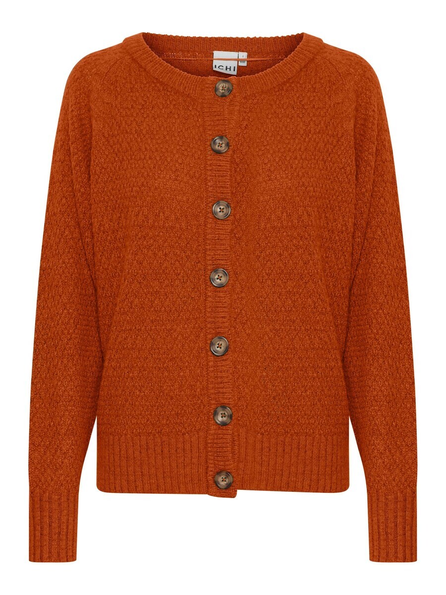

Кардиган ICHI Knit Cardigan ODANSA, темно-оранжевый