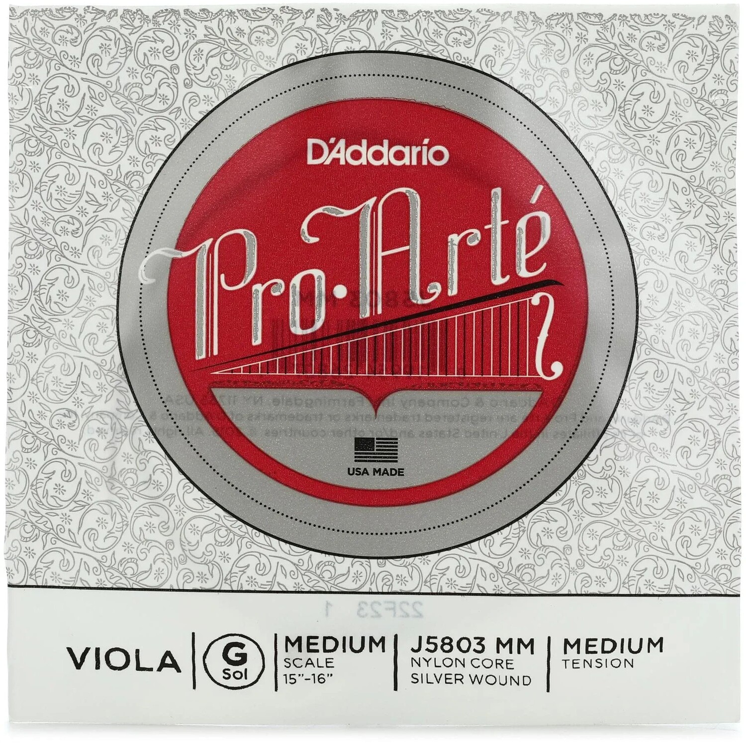 

D'Addario J5803 Pro-Arte Струна G для альта - средний строй, среднее натяжение