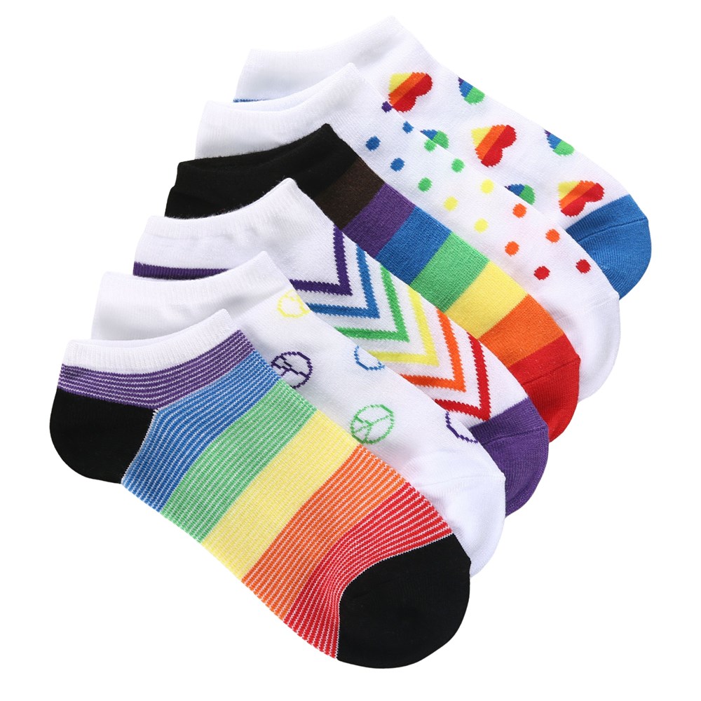 Набор из 6 женских носков-невидимок Sof Sole, цвет rainbow