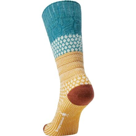 

Повседневные носки Popcorn Cable Crew женские Smartwool, цвет Cascade Green