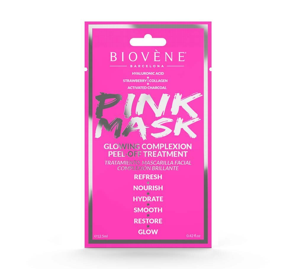 

Осветляющая маска-пленка для лица Biovene Pink, 12,5 мл