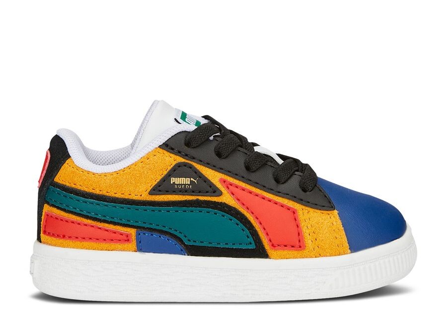 

Кроссовки Puma Suede Infant 'Layers - Blazing Blue Varsity Green', разноцветный