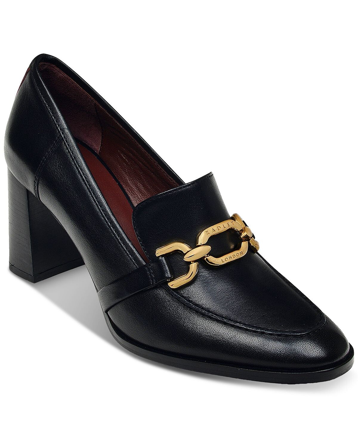 

Лоферы на массивном каблуке с цепочкой Cavendish Mews Radley London, черный