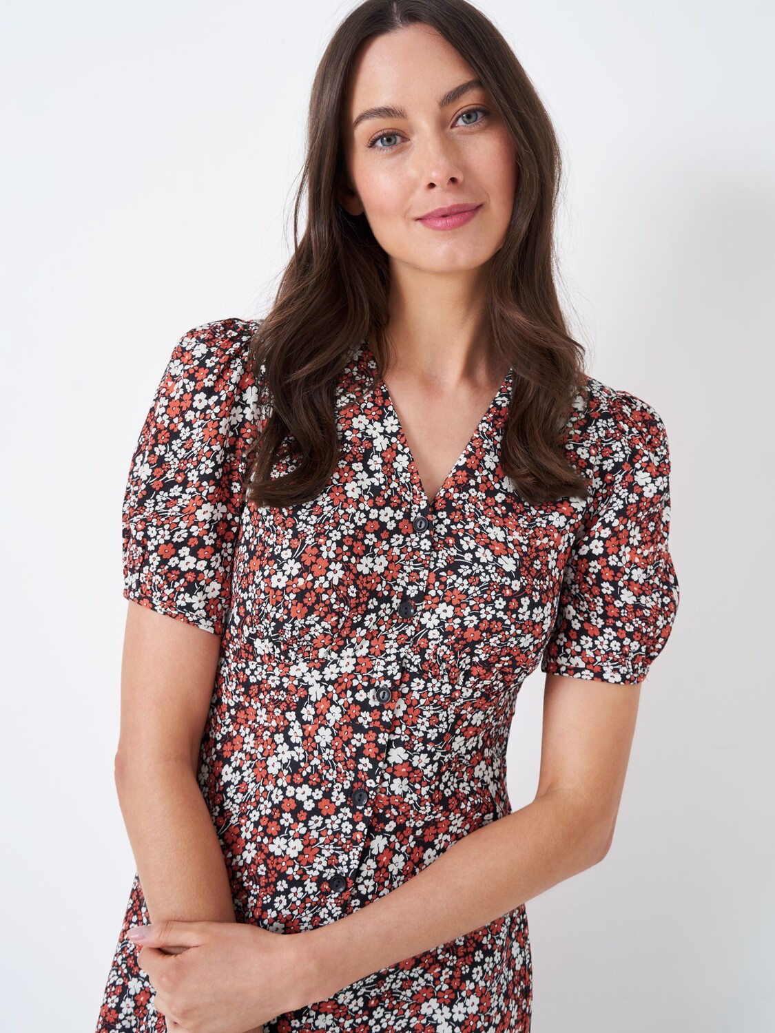 

Crew Clothing Платье Laura с цветочным принтом, Многоцветный