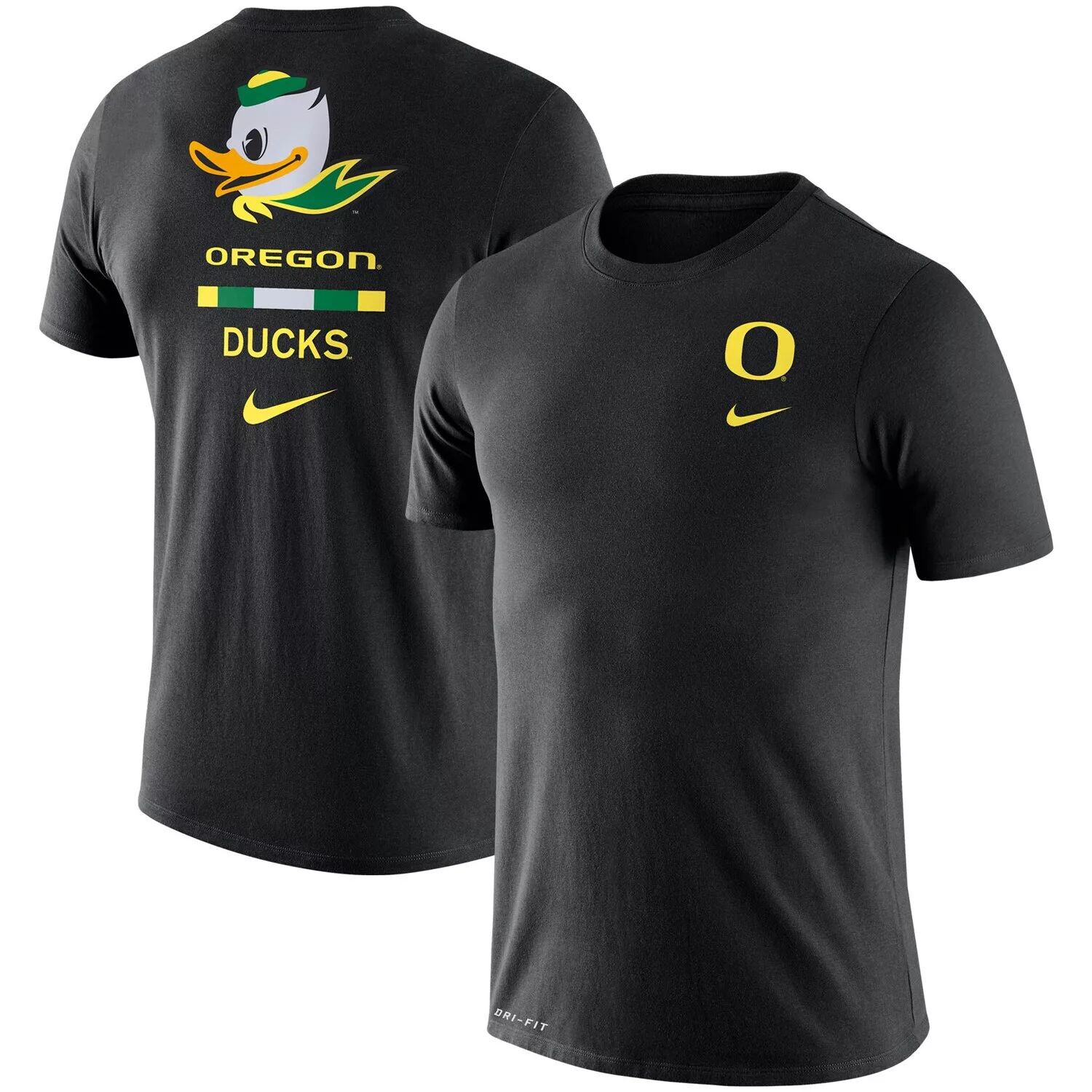 

Мужская черная футболка с логотипом Oregon Ducks DNA Nike