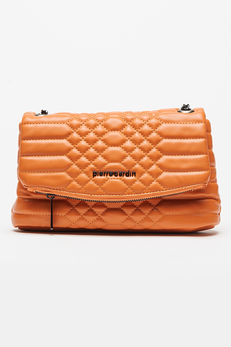 Стеганая сумка из экокожи Pierre Cardin, оранжевый inspire сумка шоппер стеганая оранжевый