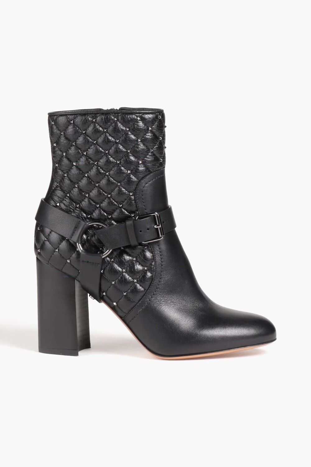 

Стеганые кожаные ботильоны Rockstud Valentino Garavani, черный