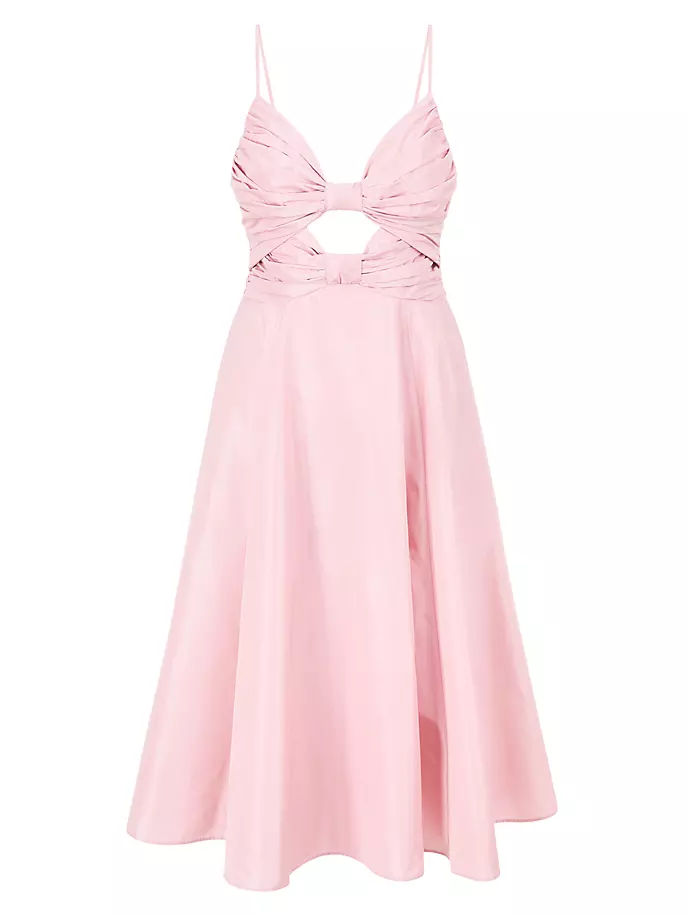 цена Платье Dayanara из тафты с вырезами Staud, цвет cherry blossom