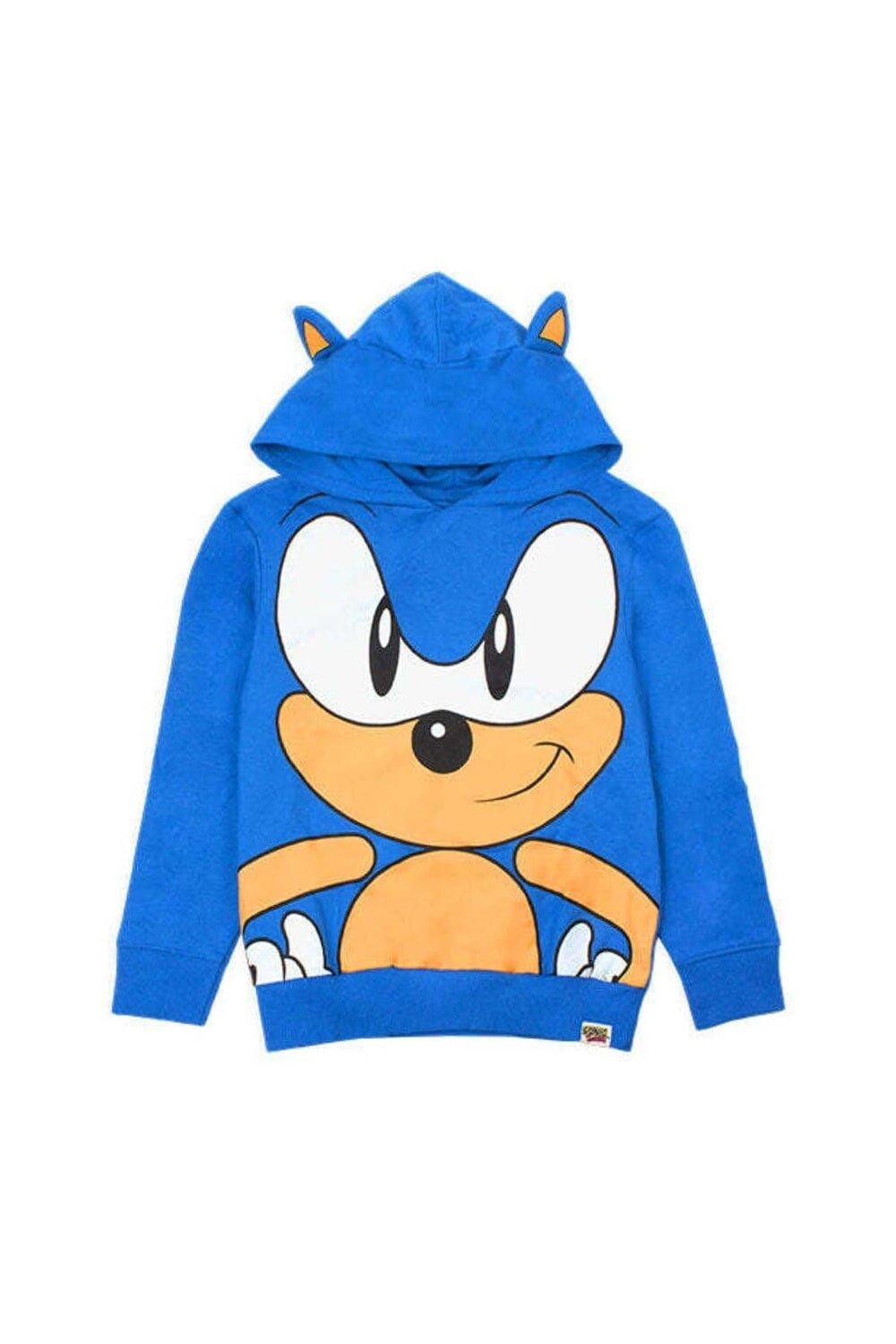 

Толстовка с 3D ушками Sonic the Hedgehog, синий
