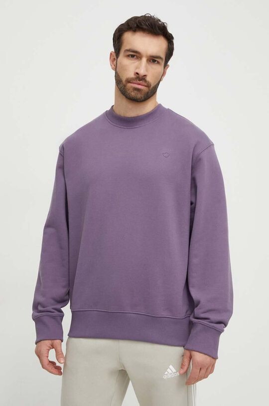 

Хлопковая толстовка adidas Originals, фиолетовый
