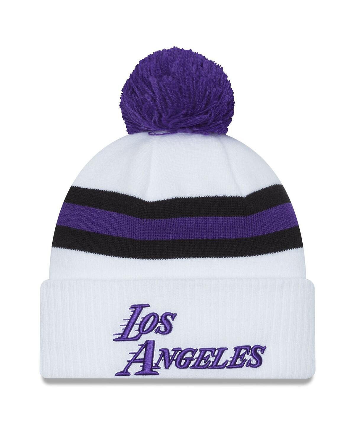 

Мужская серая вязаная шапка с помпоном Los Angeles Lakers 2022/23 City Edition New Era