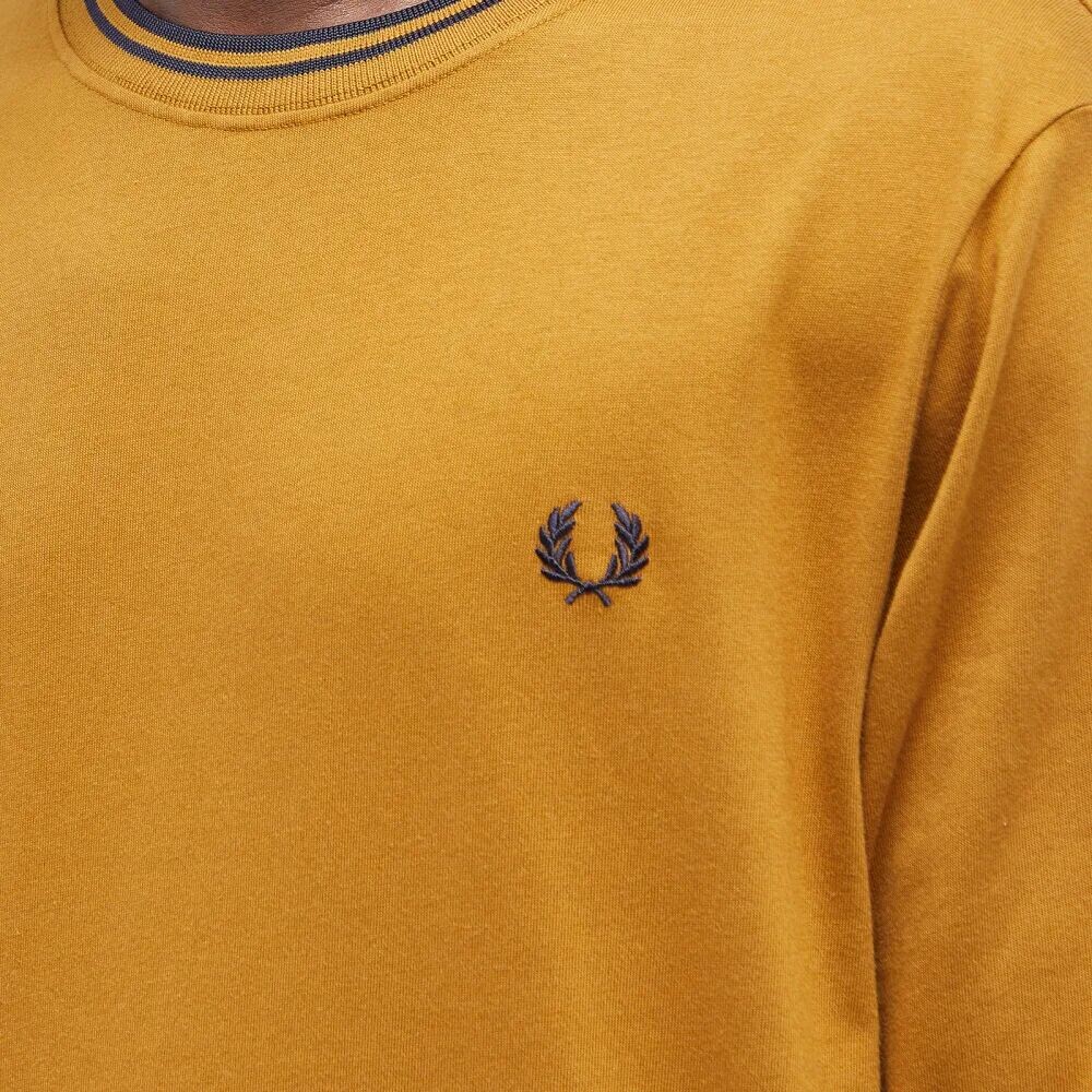 

Fred Perry Футболка с длинными рукавами и двойным кончиком, коричневый