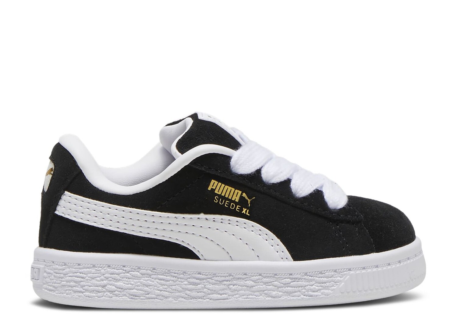

Кроссовки Puma Suede Xl Toddler 'Black White', черный
