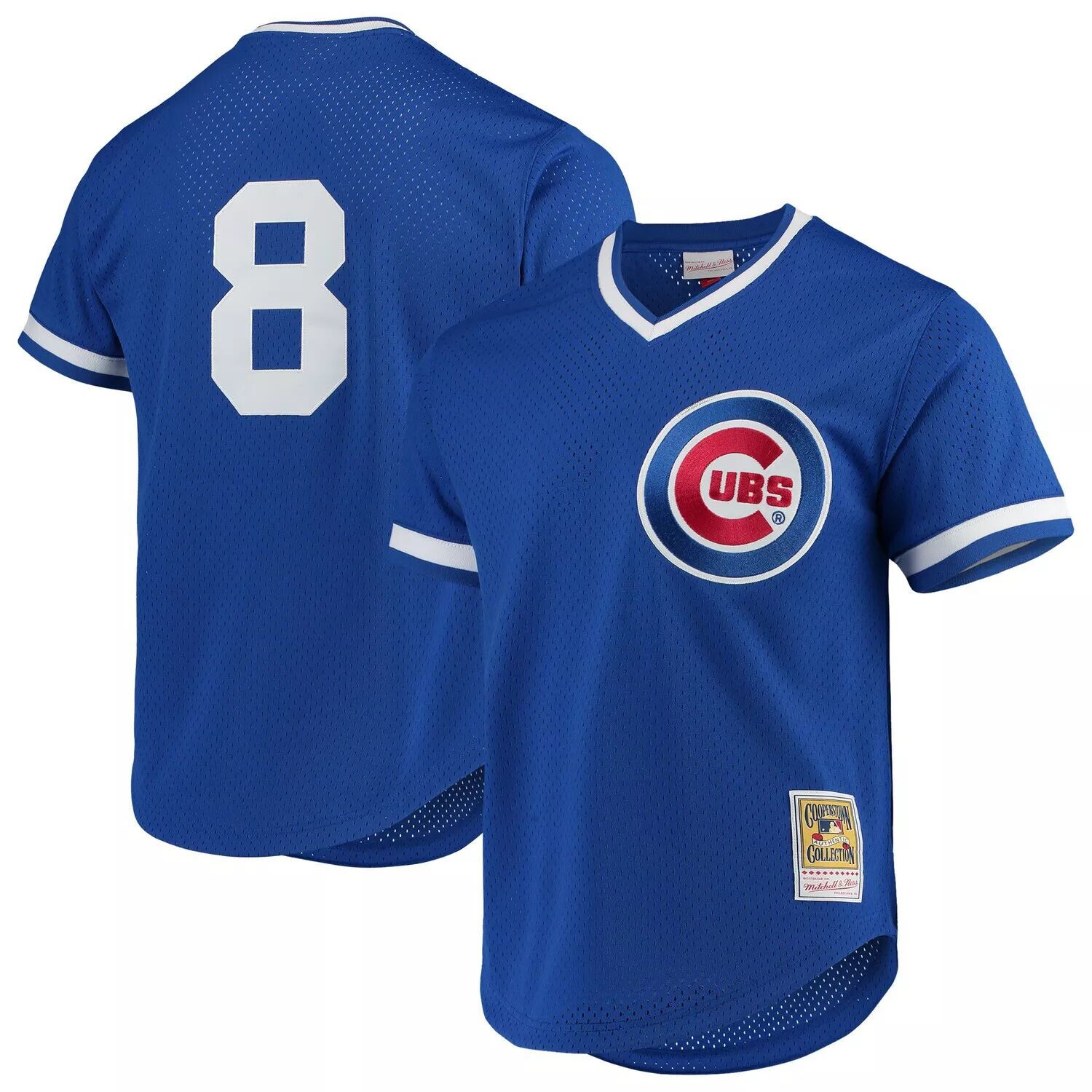 

Мужской сетчатый тренировочный трикотаж Mitchell & Ness Andre Dawson Royal Chicago Cubs Cooperstown Collection