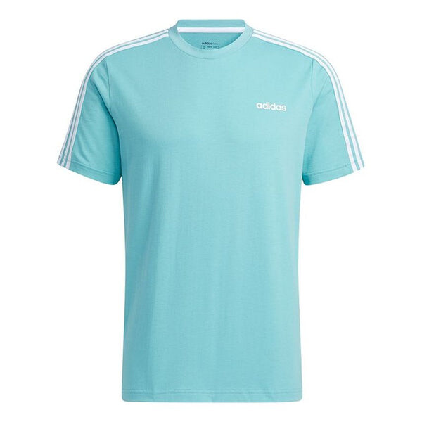 футболка adidas m 3s tape tee sports round neck short sleeve white белый Футболка adidas neo M Ce 3s Tee Stripe Logo Sports Round Neck Short Sleeve Mint Green, мультиколор