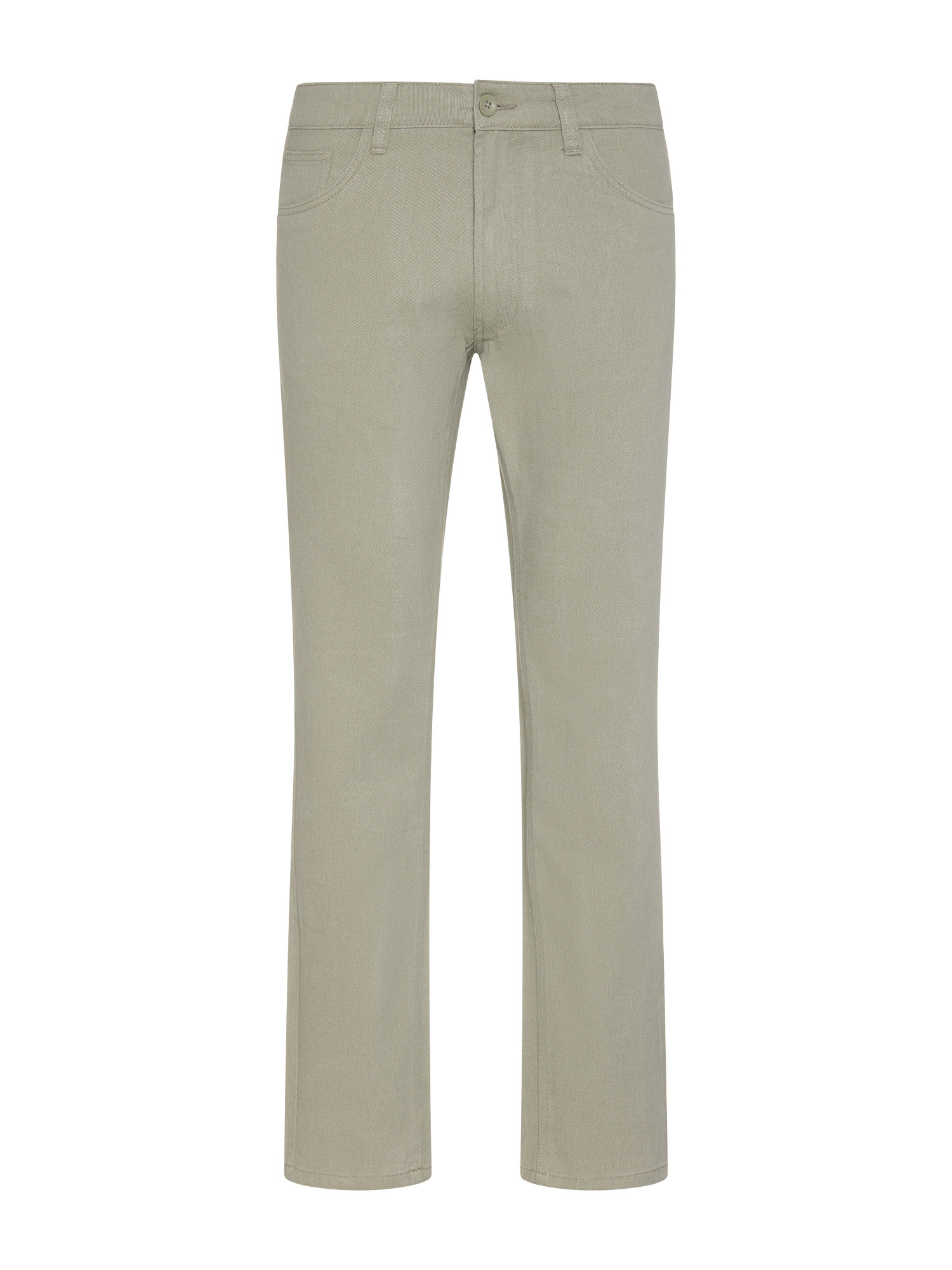 JCT брюки стандартного кроя с пятью карманами из чистого хлопка., зеленый