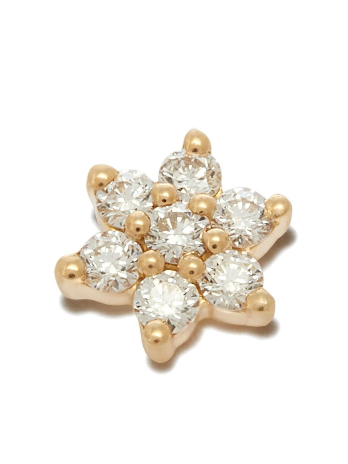 

Серьга-гвоздик Flower из желтого золота с бриллиантом MARIA TASH, золотой