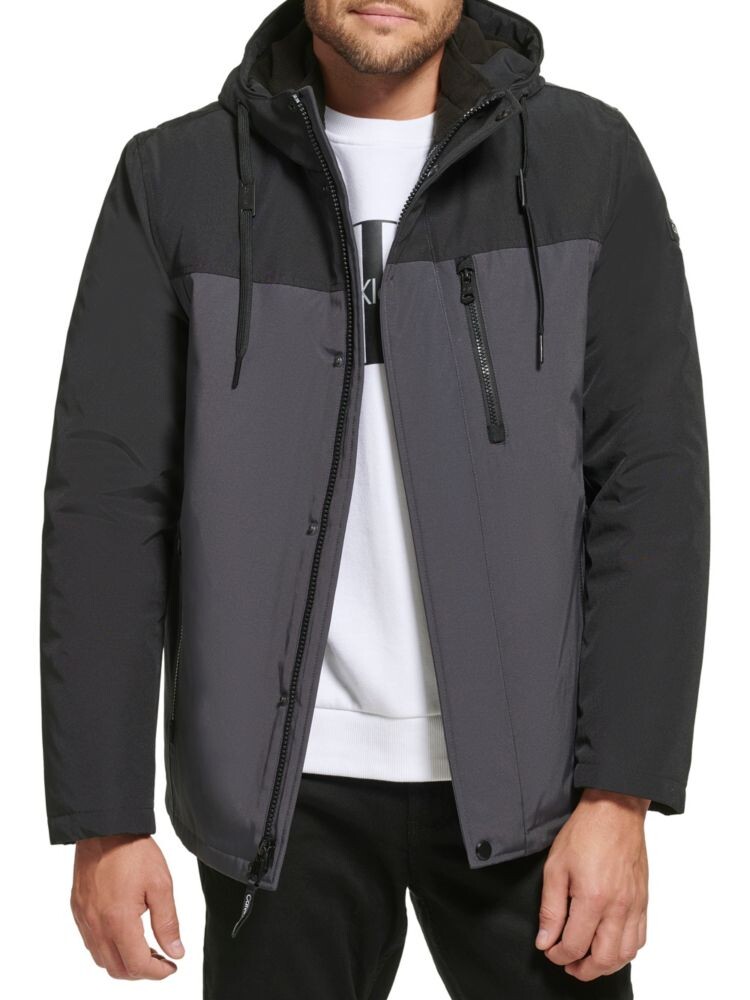 

Куртка-комбинезон с капюшоном Arctic Faille 3-в-1 Calvin Klein, цвет Iron