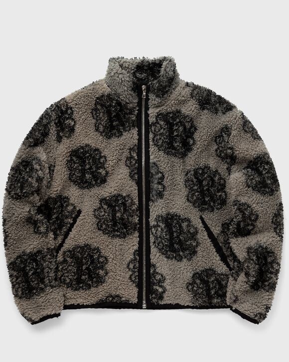 

Куртка Rough. Emblem Monogram Fleece Jacket, цвет creme/black