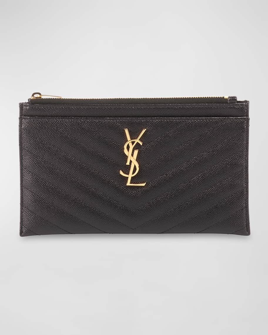 

Маленький кошелек YSL Grain de Poudre Bill Pouch Saint Laurent