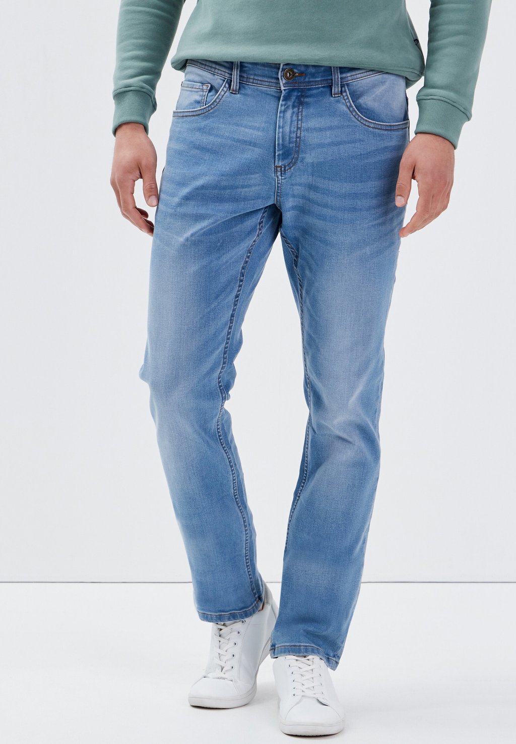 Джинсы-сигареты BONOBO Jeans, использованный деним