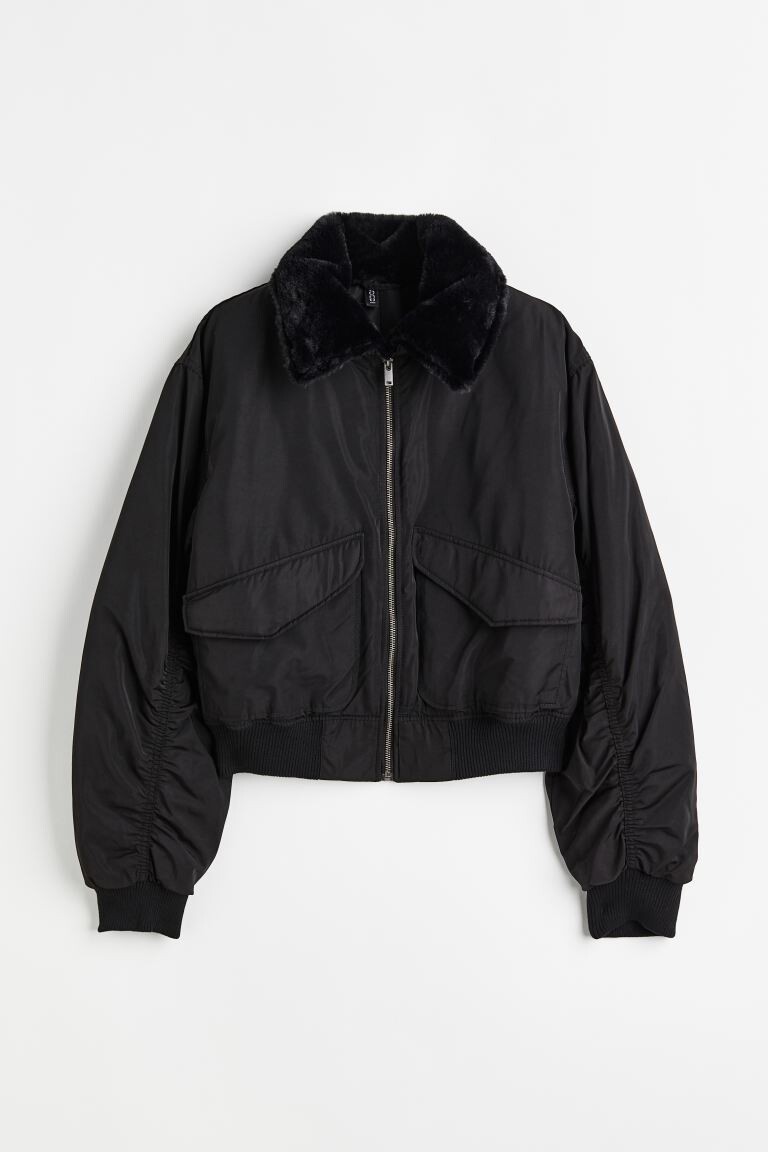 

Утепленная куртка-бомбер H&M