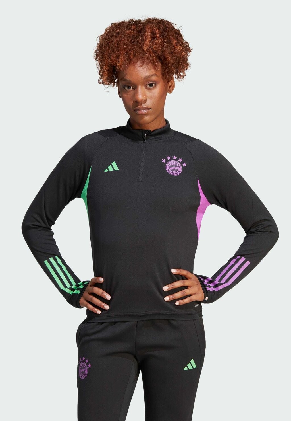 

Топ с длинными рукавами Adidas, черный