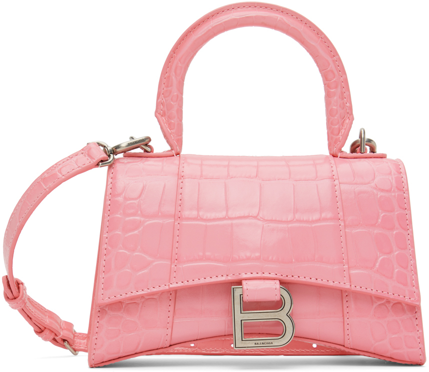 Розовая сумка «Песочные часы» размера XS Sweet Balenciaga