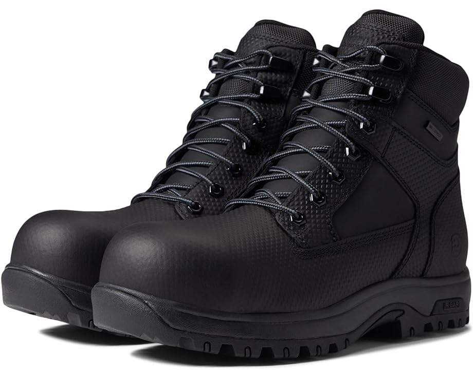 Ботинки Dunham 8000 Works Safety 6, цвет Black Textured Leather