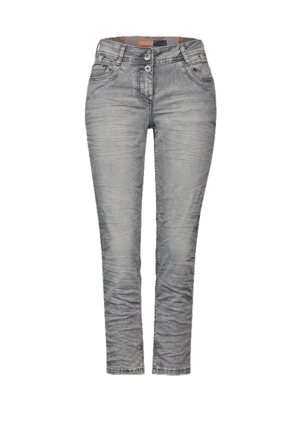 

Брюки джинсовые, длина 7/8, бирка, женские CECIL, цвет Mid Grey