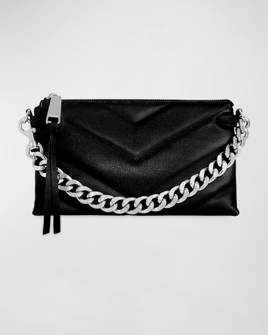 

Длинная кожаная сумка через плечо Edie Maxi среднего размера Rebecca Minkoff