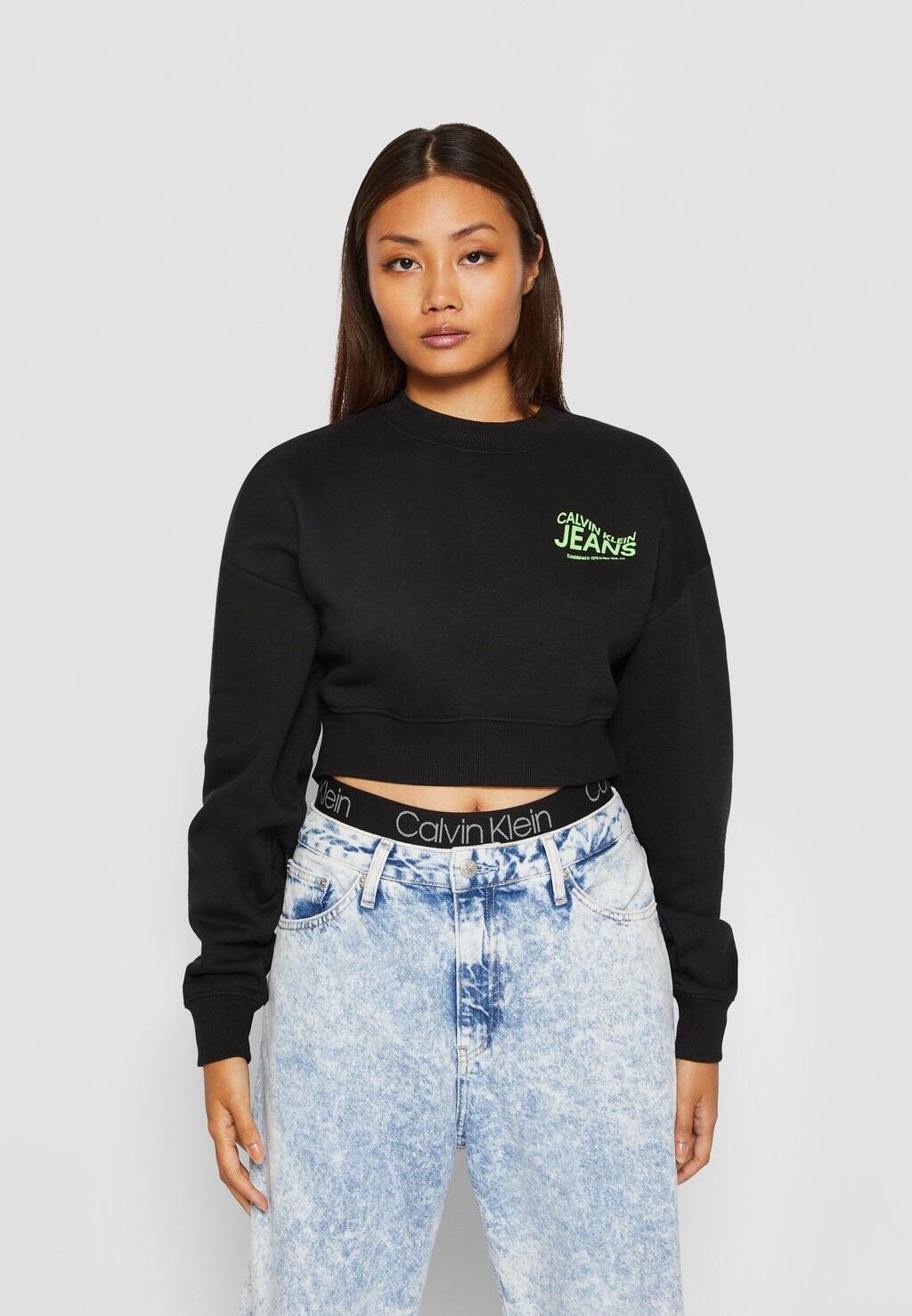 

Толстовка Calvin Klein Jeans MOTION LOGO CREW NECK, черный