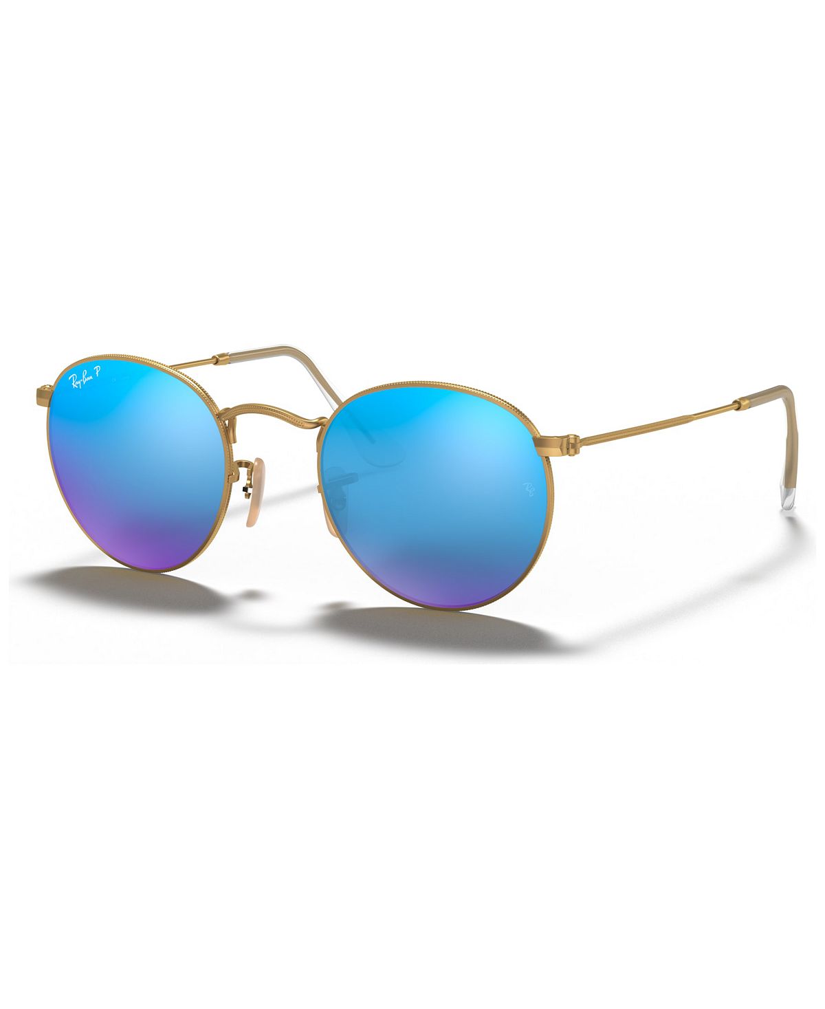 цена Поляризационные солнцезащитные очки, RB3447 КРУГЛЫЕ ЛИНЗЫ FLASH Ray-Ban