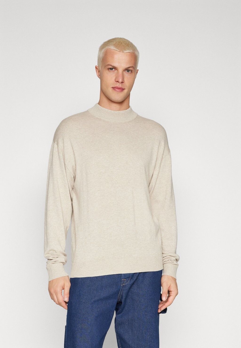 

Свитер JJEEMIL MOCK NECK Jack & Jones, овсяные детали/меланж