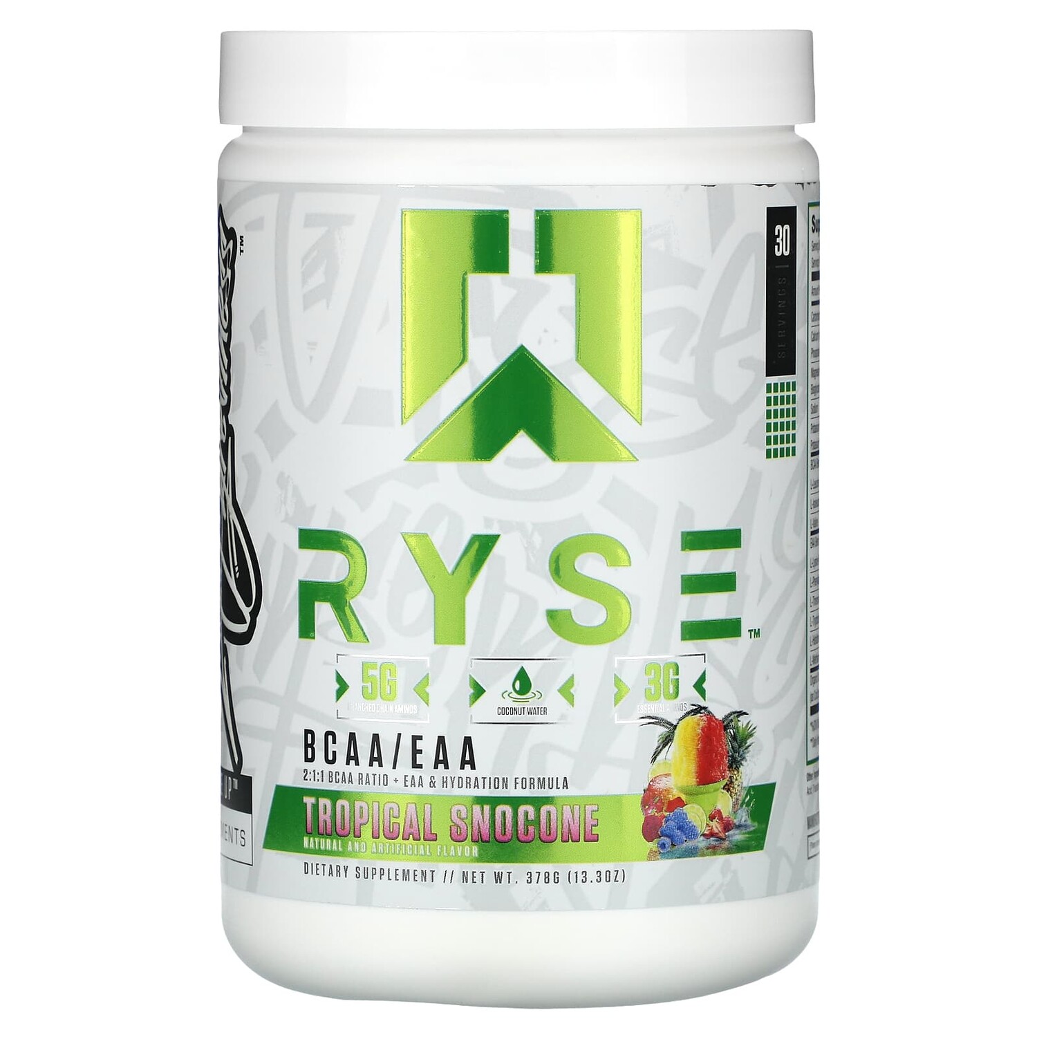 

BCAA / EAA, тропический снокон, 378 г (13,3 унции), Ryse Supps