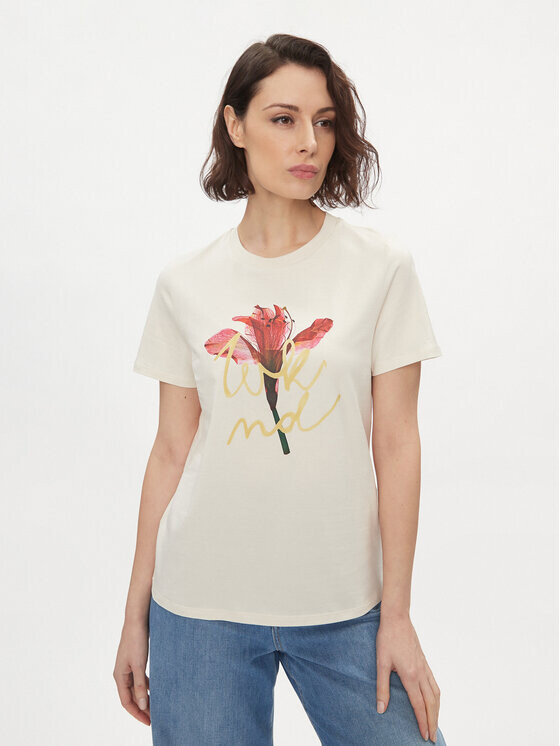 

Футболка стандартного кроя Weekend Max Mara, экрю